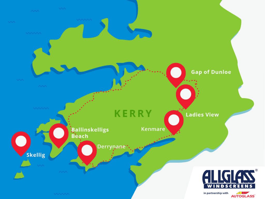 Map of The Ring of Kerry